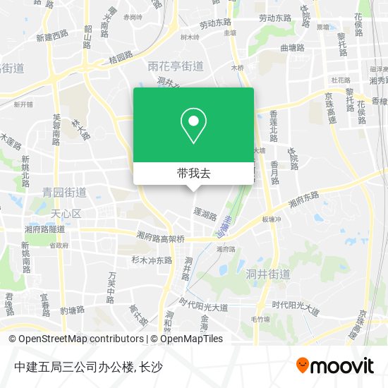 中建五局三公司办公楼地图