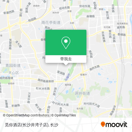 觅你酒店(长沙井湾子店)地图