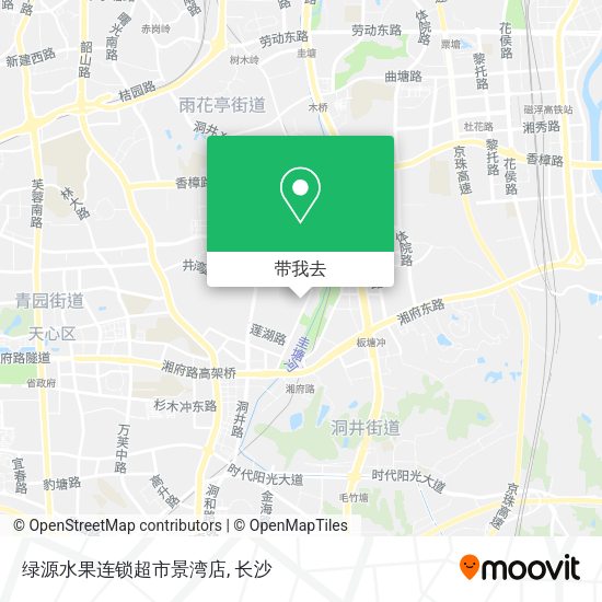 绿源水果连锁超市景湾店地图