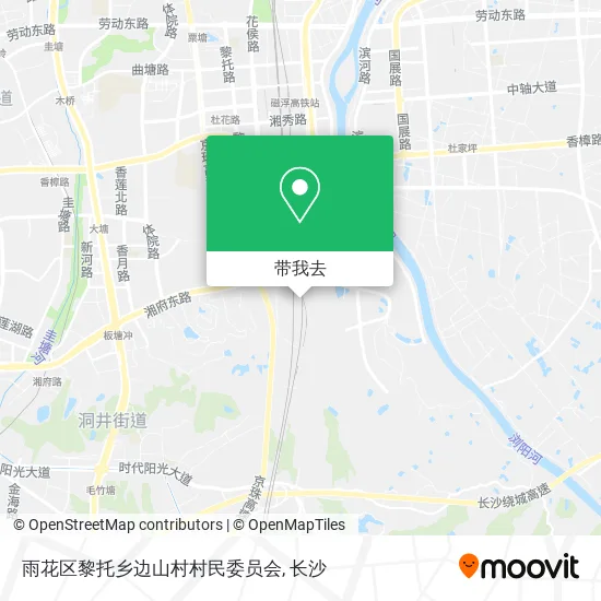 雨花区黎托乡边山村村民委员会地图