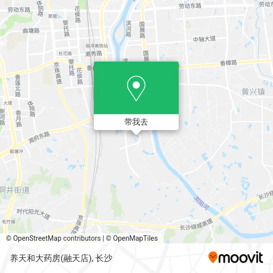养天和大药房(融天店)地图