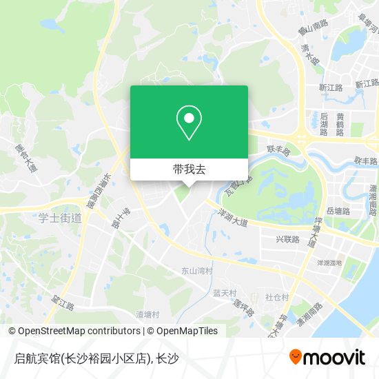 启航宾馆(长沙裕园小区店)地图