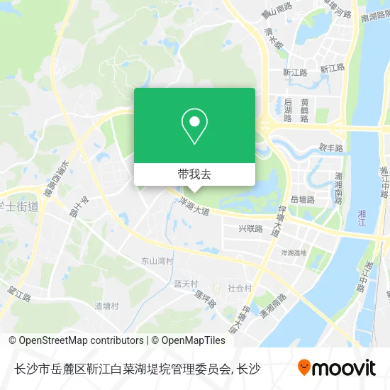 长沙市岳麓区靳江白菜湖堤垸管理委员会地图