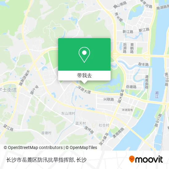 长沙市岳麓区防汛抗旱指挥部地图