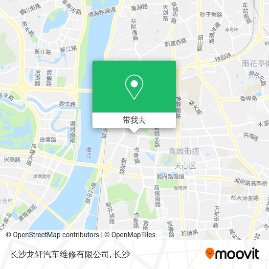 长沙龙轩汽车维修有限公司地图