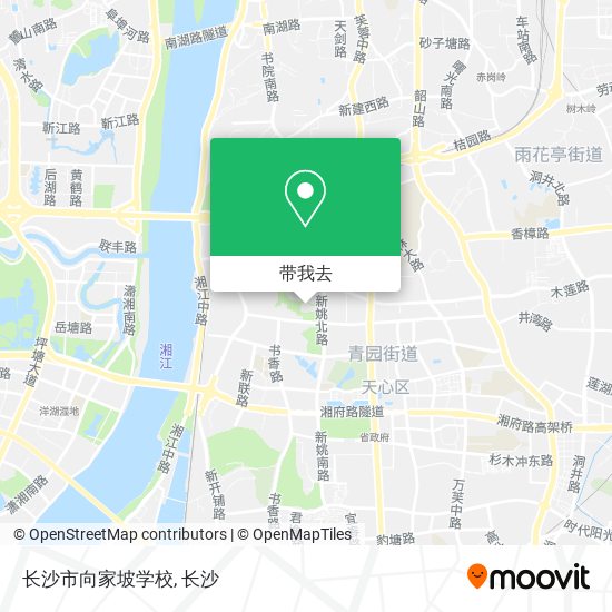 长沙市向家坡学校地图