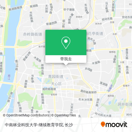 中南林业科技大学-继续教育学院地图