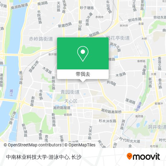 中南林业科技大学-游泳中心地图