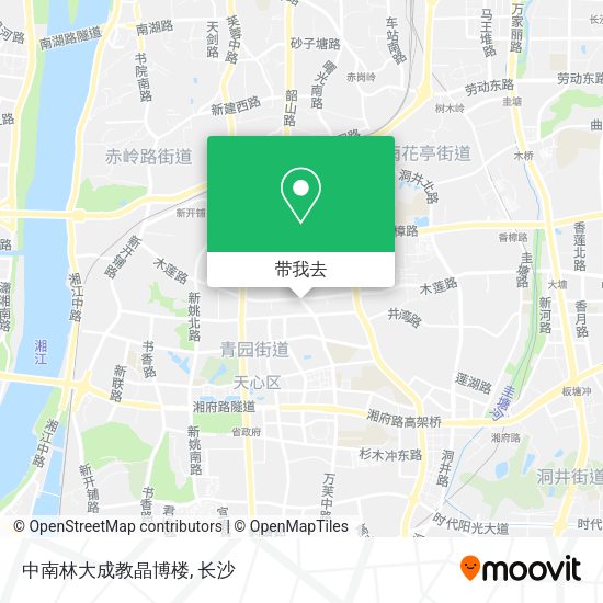 中南林大成教晶博楼地图