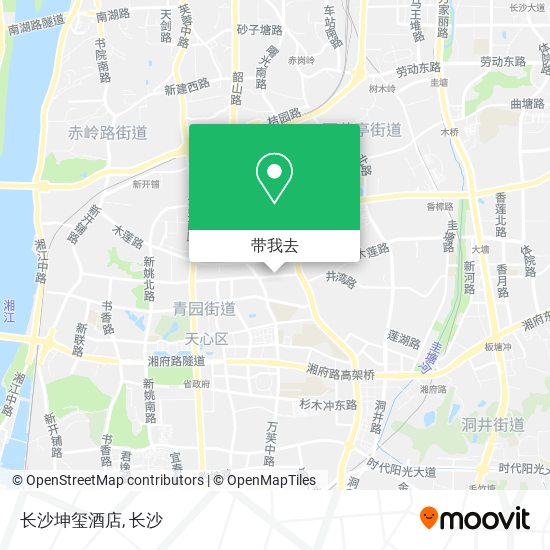 长沙坤玺酒店地图