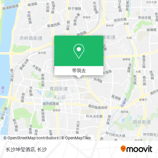 长沙坤玺酒店地图