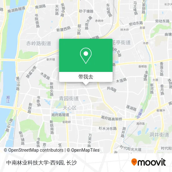 中南林业科技大学-西9园地图