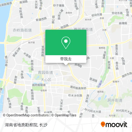 湖南省地质勘察院地图