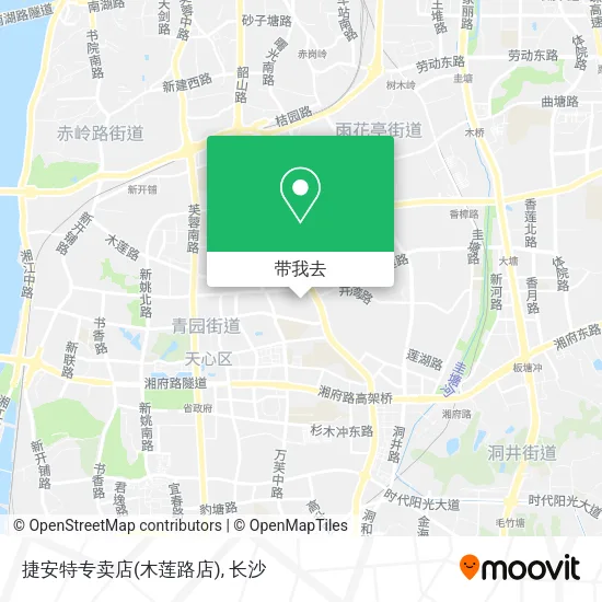 捷安特专卖店(木莲路店)地图