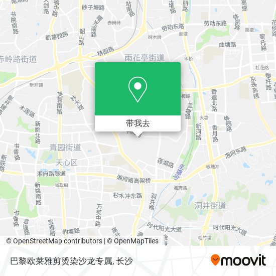 巴黎欧莱雅剪烫染沙龙专属地图