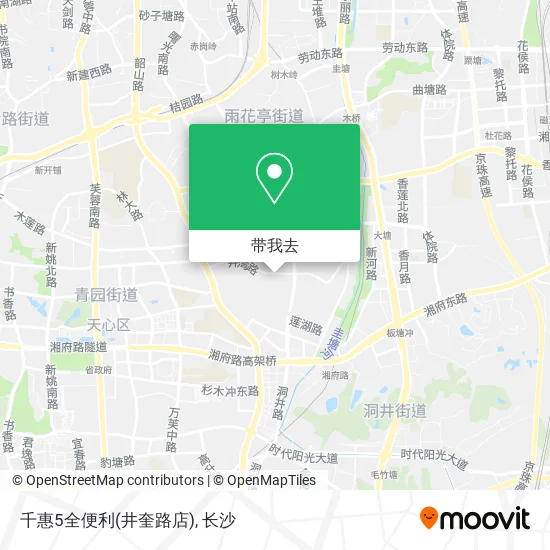 千惠5全便利(井奎路店)地图