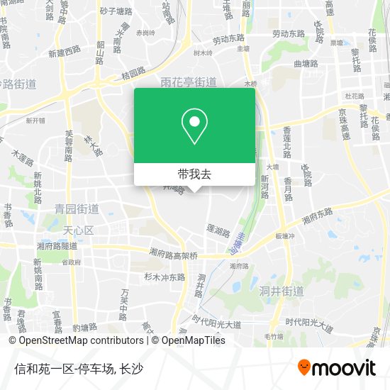 信和苑一区-停车场地图