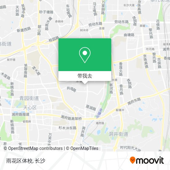 雨花区体校地图