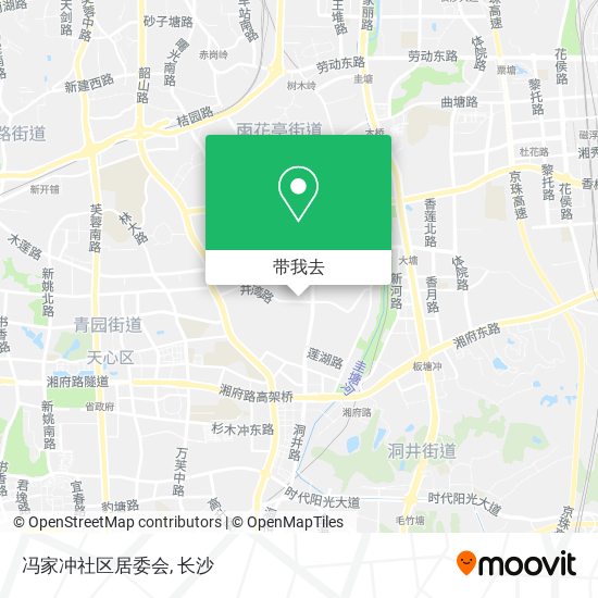 冯家冲社区居委会地图