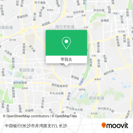 中国银行(长沙市井湾路支行)地图