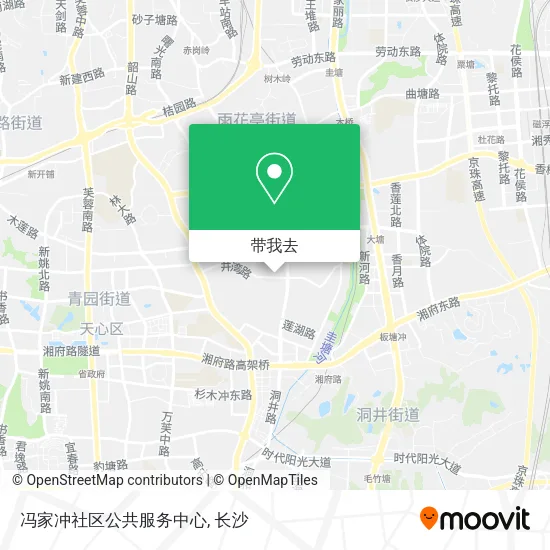 冯家冲社区公共服务中心地图