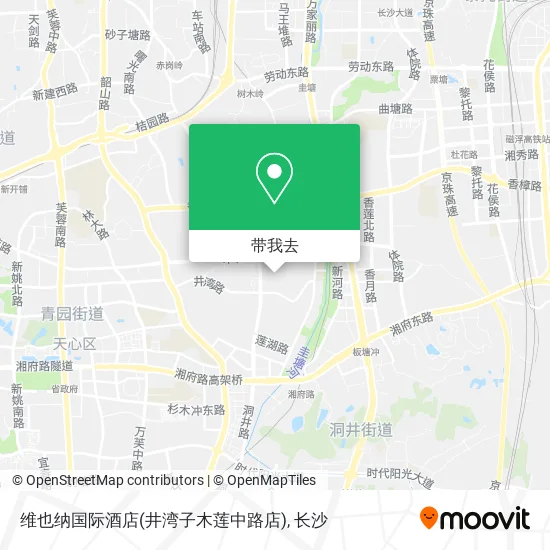 维也纳国际酒店(井湾子木莲中路店)地图
