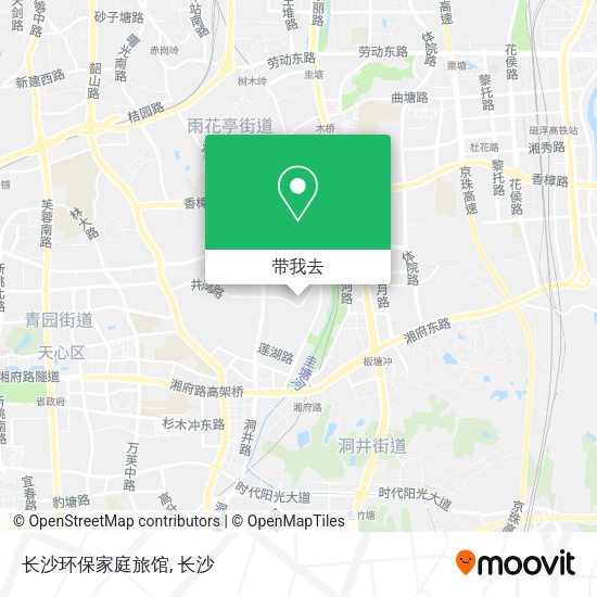 长沙环保家庭旅馆地图