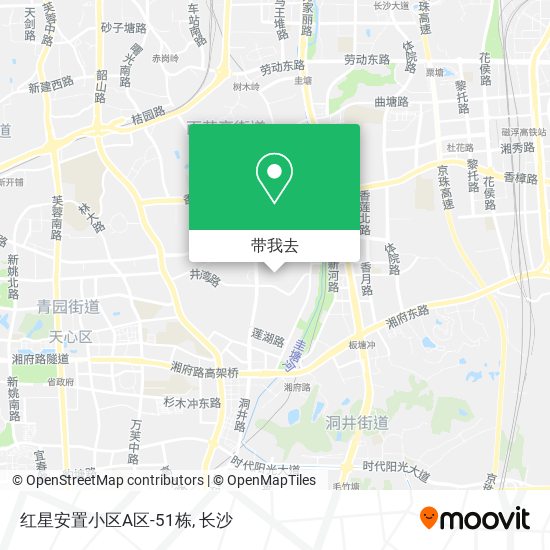 红星安置小区A区-51栋地图