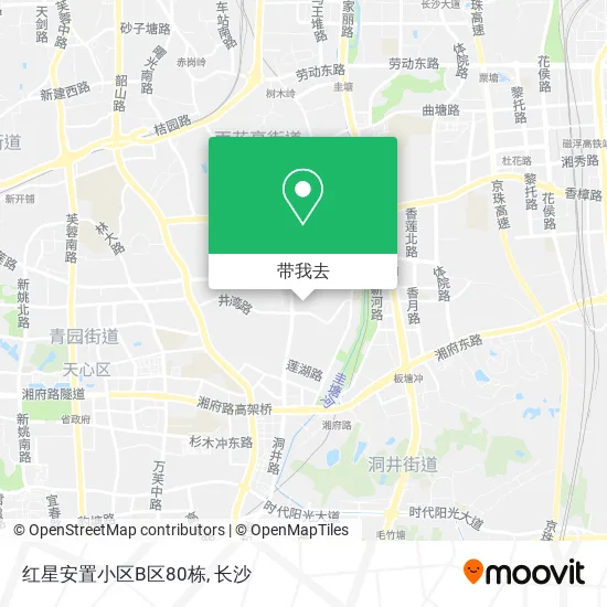 红星安置小区B区80栋地图