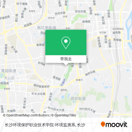 长沙环境保护职业技术学院-环境监测系地图