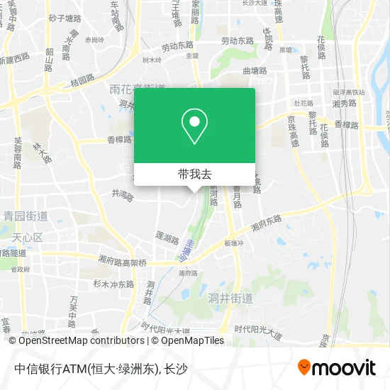 中信银行ATM(恒大·绿洲东)地图