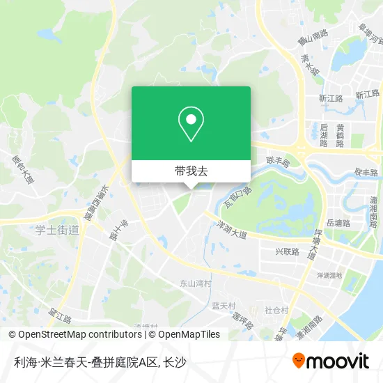利海·米兰春天-叠拼庭院A区地图