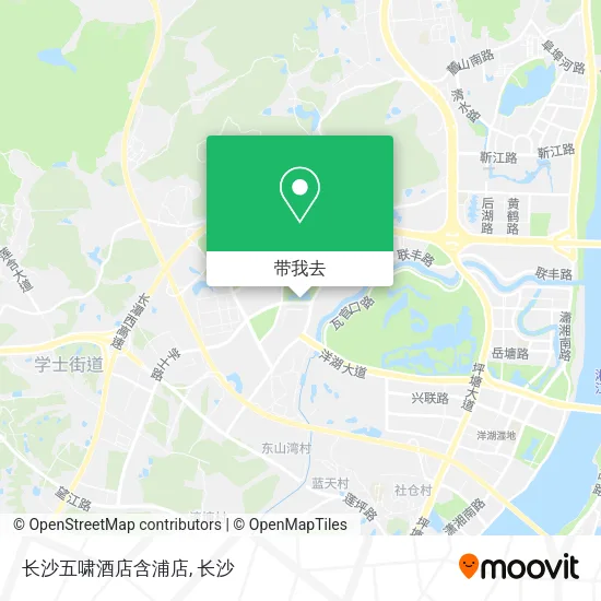 长沙五啸酒店含浦店地图