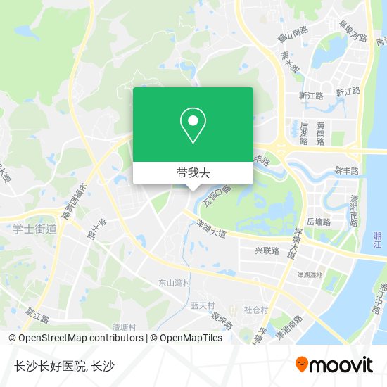 长沙长好医院地图