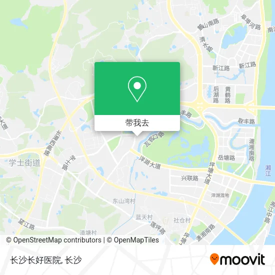 长沙长好医院地图