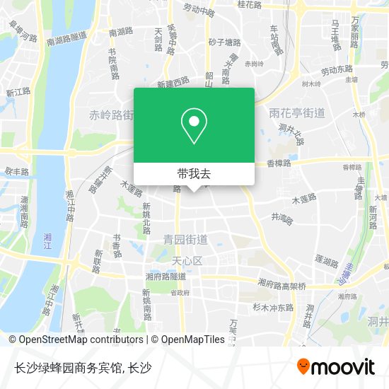 长沙绿蜂园商务宾馆地图