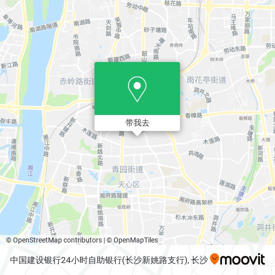 中国建设银行24小时自助银行(长沙新姚路支行)地图