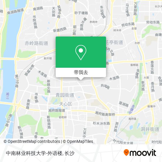 中南林业科技大学-外语楼地图