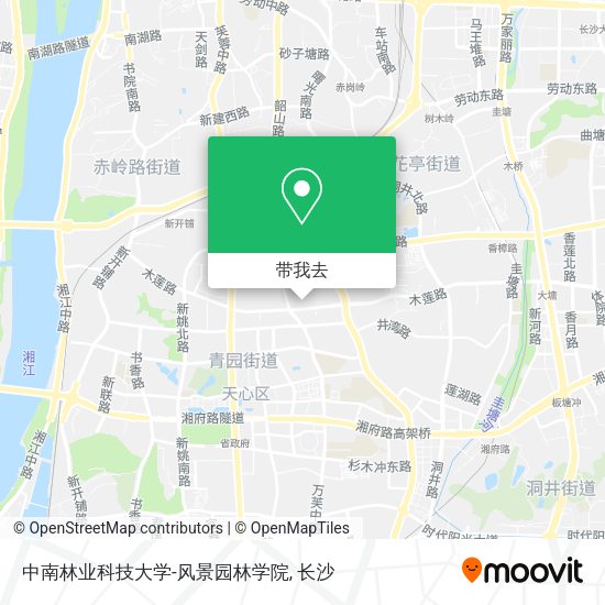 中南林业科技大学-风景园林学院地图