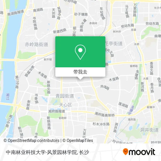中南林业科技大学-风景园林学院地图