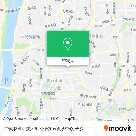 中南林业科技大学-外语实践教学中心地图