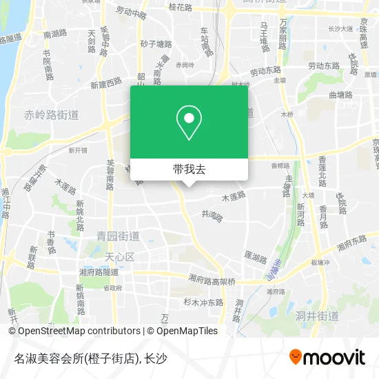 名淑美容会所(橙子街店)地图