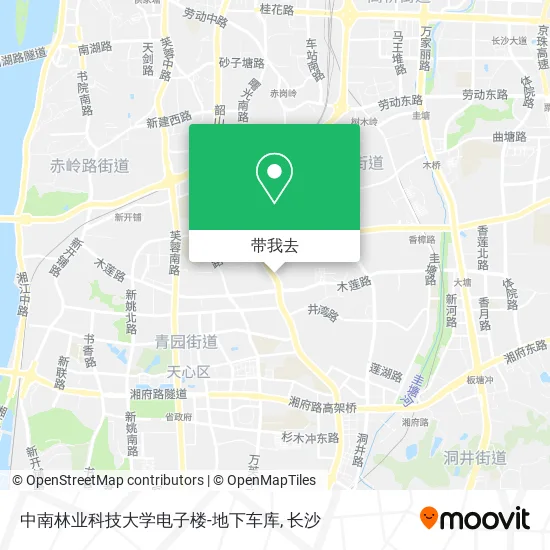中南林业科技大学电子楼-地下车库地图