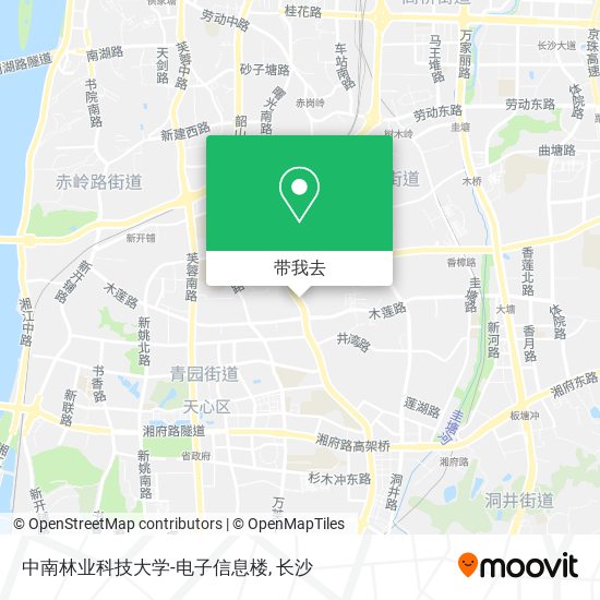 中南林业科技大学-电子信息楼地图