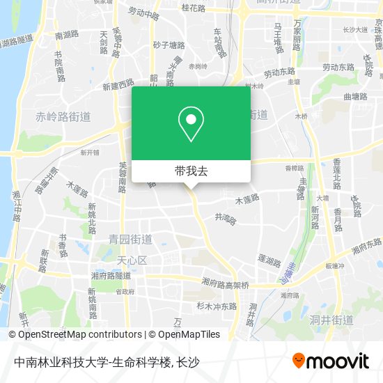 中南林业科技大学-生命科学楼地图