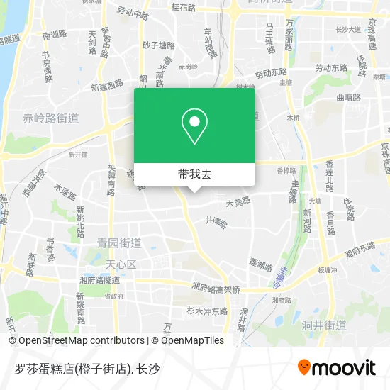 罗莎蛋糕店(橙子街店)地图