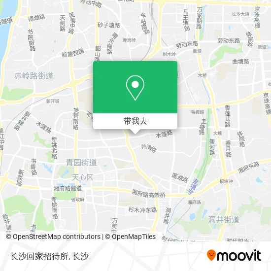 长沙回家招待所地图