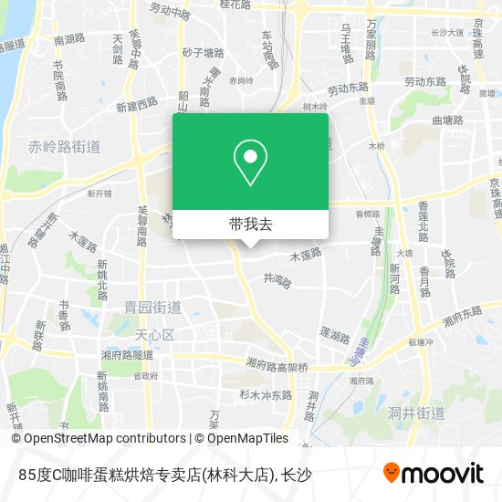85度C咖啡蛋糕烘焙专卖店(林科大店)地图