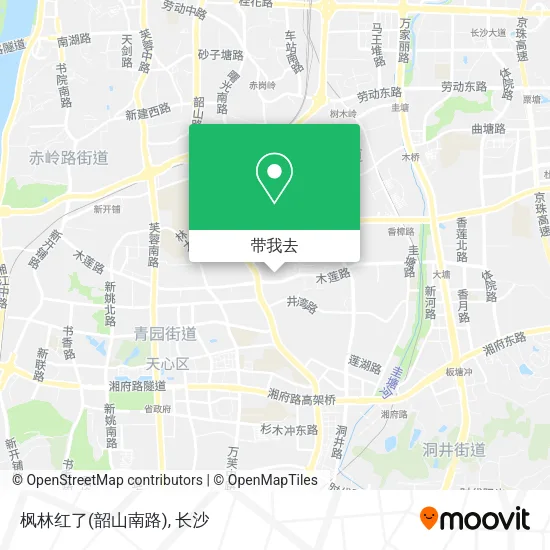枫林红了(韶山南路)地图