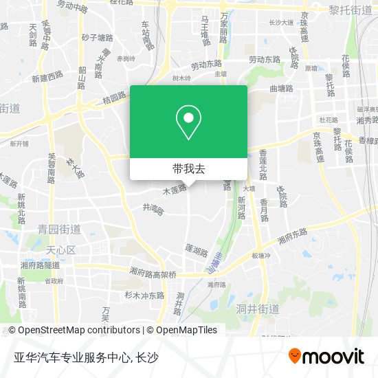 亚华汽车专业服务中心地图